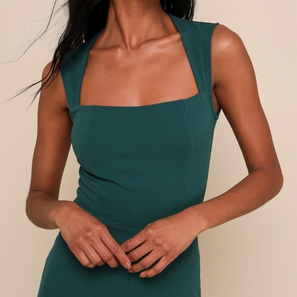 Enticing Endeavors Emerald Green Jumpsuit - Picture 2 of 4